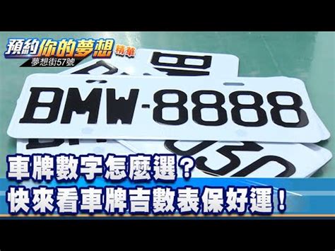 數字總合 吉凶|車牌數字怎麼選，快來看車牌數字吉凶對照表